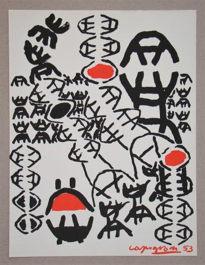 Giuseppe CAPOGROSSI  (d’après) - Chemin de croix, 1953 - Sérigraphie signée et datée 2