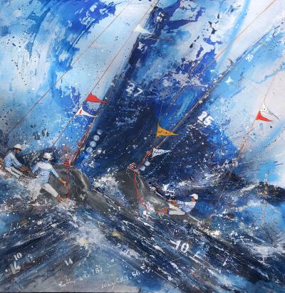 Jean FONTAN -Vagues et Vents - Edition limitée sur aluminium 2