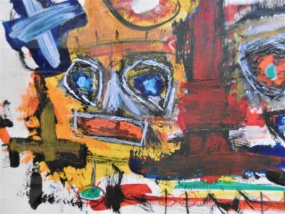 Claude SERRILE - P4, 2018 - Acrylique sur papier 2