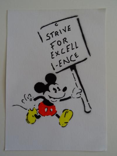 BANKSY (d’après) - Souvenir de Dismaland - Pochoir sur toile 2