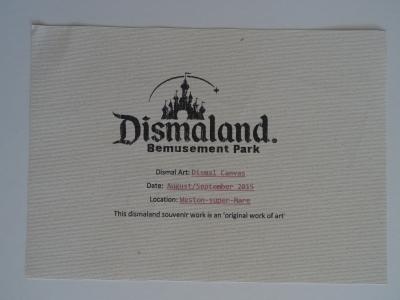 BANKSY (d’après) - Souvenir de Dismaland - Pochoir sur toile 2