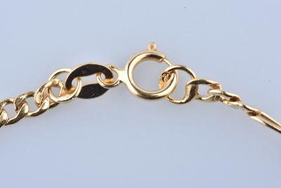Bracelet gourmette bébé en or jaune 18 carats. 2