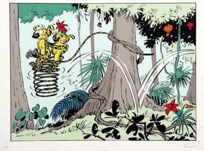 André FRANQUIN - Le Marsupilami : Le Couple - Sérigraphie signée 2