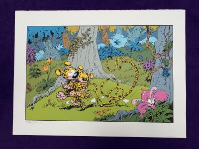 André Franquin und Batem, Le Marsupilami - Ballade der Liebenden, Siebdruck 2