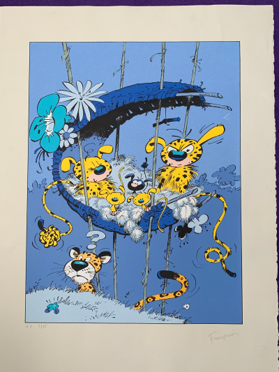 André FRANQUIN - Le Nid du Marsupilami, 1994 - Sérigraphie signée 2