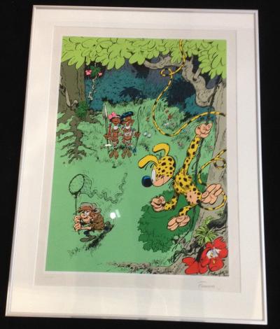 André Franquin, Le Marsupilami - Le Chasseur à la recherche du Marsupilami, sérigraphie 2