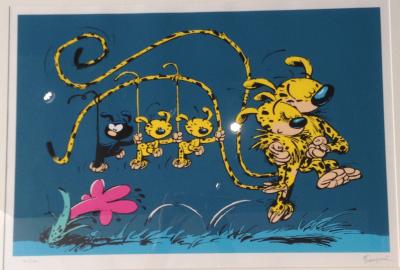 André FRANQUIN - Marsupilami - La Ballade en famille, 1996 - Sérigraphie signée 2