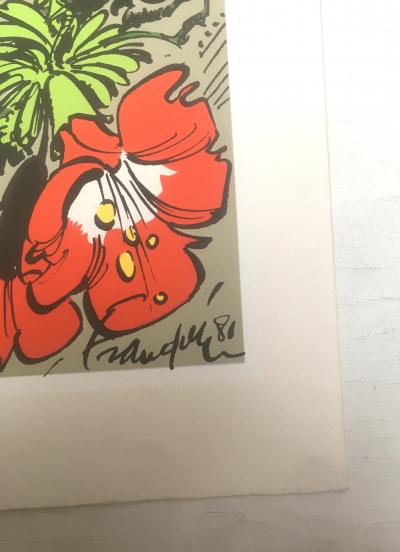 André FRANQUIN - Marsupilami et le chasseur - Sérigraphie dédicacée 2
