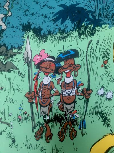 André FRANQUIN - Marsupilami et le chasseur - Sérigraphie dédicacée 2