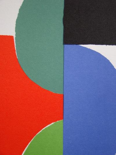 SONIA DELAUNAY ( d’après ) - Rythme couleur, 1975 -  Sérigraphie en couleurs 2