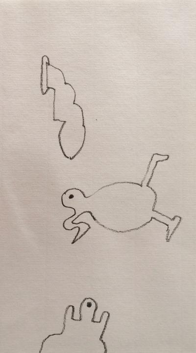 Daniel DEZEUZE - Sans titre, 2012 - Dessin original signé 2