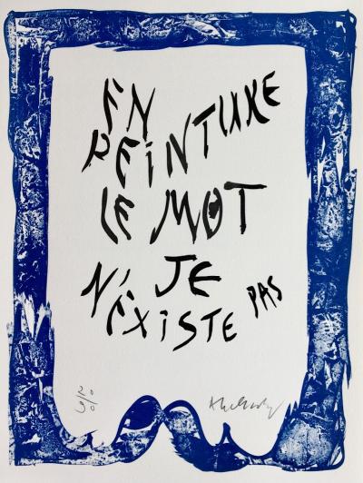 Pierre ALECHINSKY - Mots, 2007, Lithographie originale signée 2
