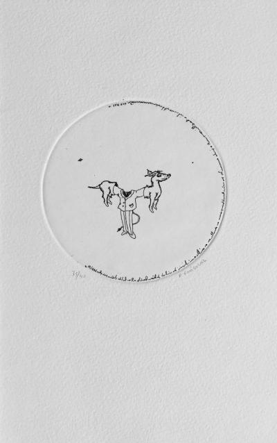 Philippe FAVIER - Sans-titre, 2001, Pointe-sèche originale signée 2