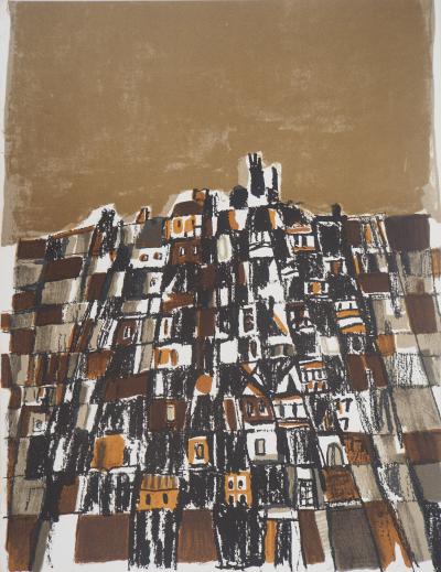 Maria Helena VIEIRA DA SILVA - Ville au Portugal - Lithographie originale 2