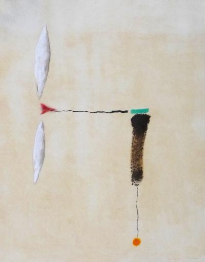Josep Maria RIERA I ARAGO - Avio rodes taronja, 2015, gravure 2