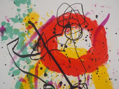 Joan MIRO : Composition aux anneaux - 1961 - Lithographie originale 2