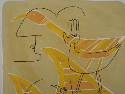 VICTOR BRAUNER : Traces interstices - 1963 - Lithographie originale 2