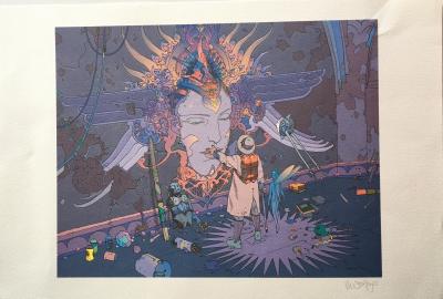 Moebius - Starwatcher et le voyageur - Sérigraphie 2