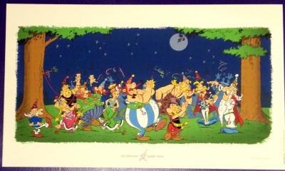 UDERZO - Astérix à la fête - Sérigraphie 2