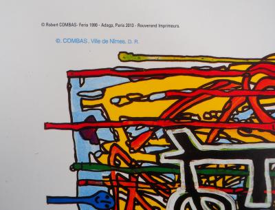 Robert COMBAS  - Feria de Nimes, 1990 - Affiche originale d’époque 2