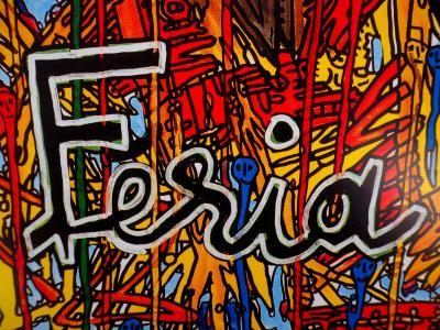 Robert COMBAS  - Feria de Nimes, 1990 - Affiche originale d’époque 2