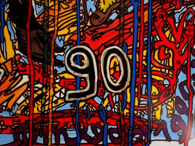 Robert COMBAS  - Feria de Nimes, 1990 - Affiche originale d’époque 2