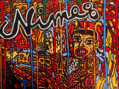 Robert COMBAS  - Feria de Nimes, 1990 - Affiche originale d’époque 2