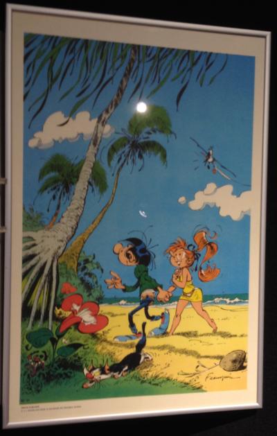 Poster Franquin Gaston Jeanne île déserte 2