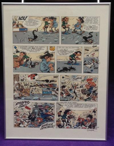 André Franquin, Gaston et la gomme, sérigraphie (planche) 2