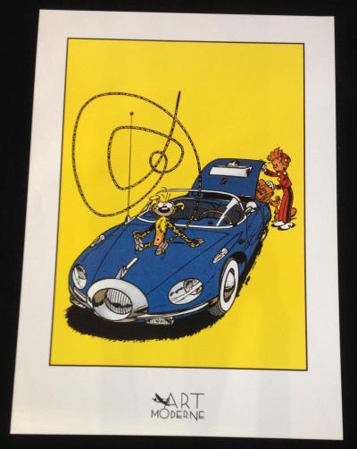 Franquin - Spirou : La Turbotraction bleue  - Poster 2