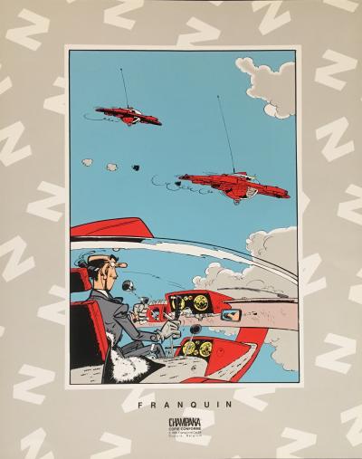 Sérigraphie Franquin Spirou Zorglumobile 2