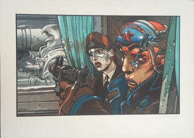 Enki Bilal, Horus obus, 1987, sérigraphie signée 2