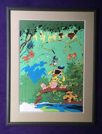 Sérigraphie Franquin Marsupilami piranha 2