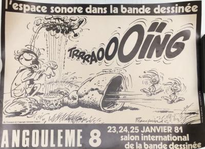 Affiche Franquin Gaston gaffophone Angoulême 1981 2