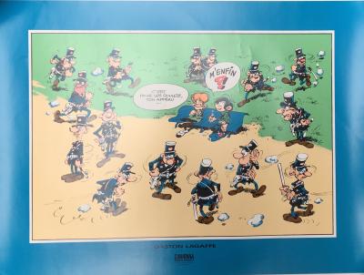 André FRANQUIN - Gaston : Jules Longtarin - Sérigraphie 2
