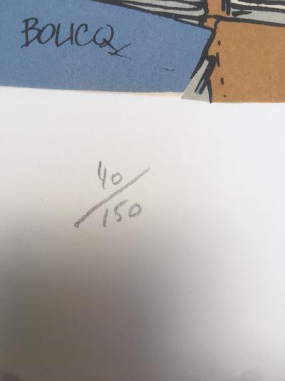 François Boucq - Le Bouquiniste - Sérigraphie signée 2