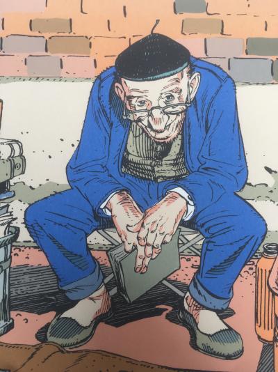 François Boucq - Le Bouquiniste - Sérigraphie signée 2