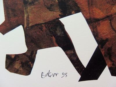 Maurice ESTÈVE - Découpage V - Sérigraphie originale signée 2