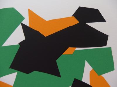 Maurice ESTÈVE - Découpage IX, sérigraphie originale signée 2