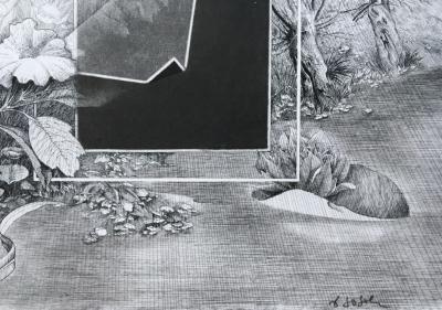Dominique SOSOLIC - Eau morne, 1986, Gravure originale signée 2