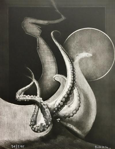 Dominique SOSOLIC - Marine, 1988, Gravure originale signée 2