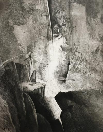 Dominique SOSOLIC - La fin du monde, 1988, Gravure originale signée 2
