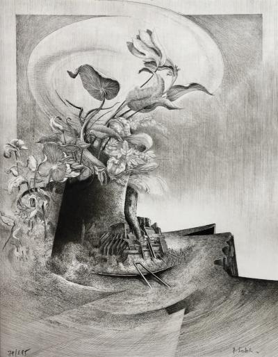 Dominique SOSOLIC - Promontoire, 1988, Gravure originale signée 2