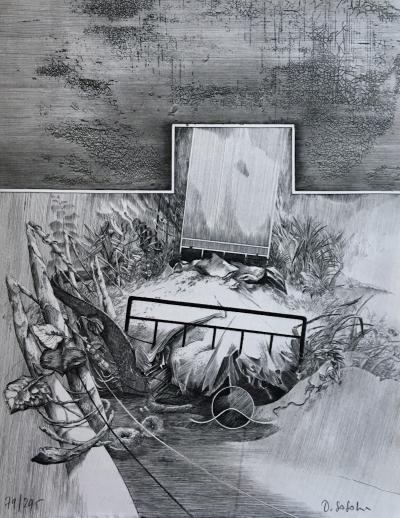 Dominique SOSOLIC - Secrets, 1986, Gravure originale signée 2
