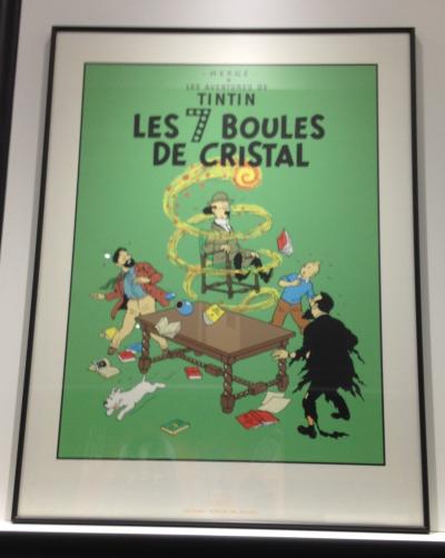 Sérigraphie Escale Hergé : Tintin 7 boules Cristal 2