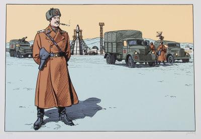 André Juillard, Blake et Mortimer Olrik Voronov, sérigraphie 2