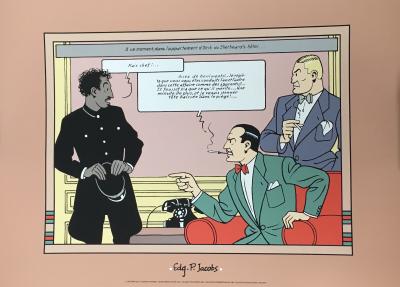 Sérigraphie Blake et Mortimer Olrik Sharkey chauffeur 2