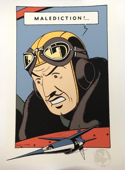 Edgar P. Jacobs, Blake et Mortimer : Le Secret de l’Espadon, sérigraphie 2