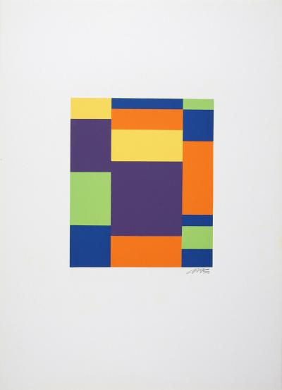 Anna BEOTHY-STEINER - Composition, 1972 - Sérigraphie signée au crayon 2