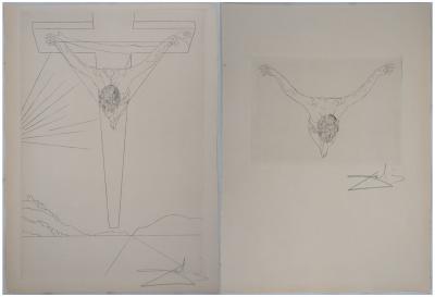 Salvador Dali - Manifeste Mystique : Le Christ, 1951 - Ensemble de deux gravures originales signées 2